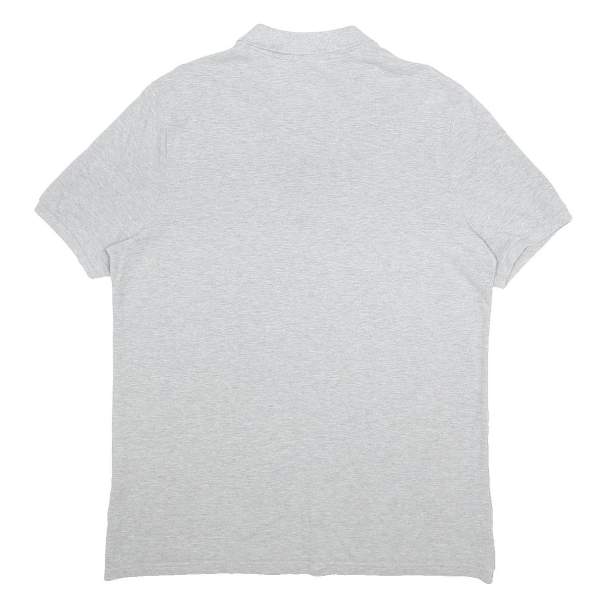 NIKE Mens Grey Short Sleeve Plain Polo Shirt XL Cotton Casual Sportswear