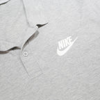 NIKE Mens Grey Short Sleeve Plain Polo Shirt XL Cotton Casual Sportswear