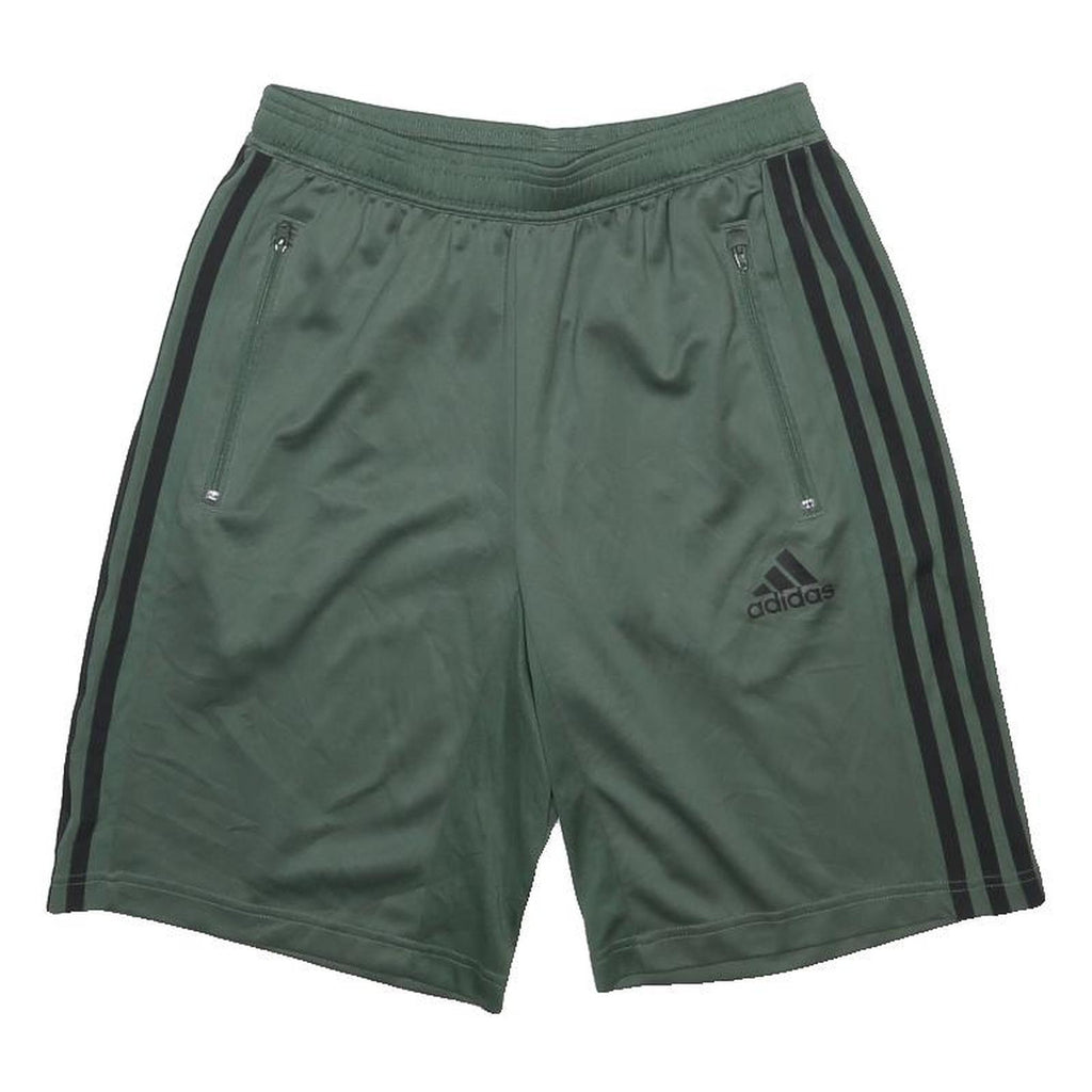 ADIDAS Mens Shorts Green Black S W25 Sports Casual Polyester Lightweight