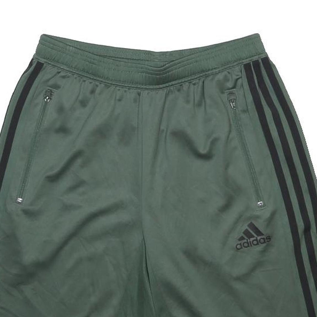 ADIDAS Mens Shorts Green Black S W25 Sports Casual Polyester Lightweight