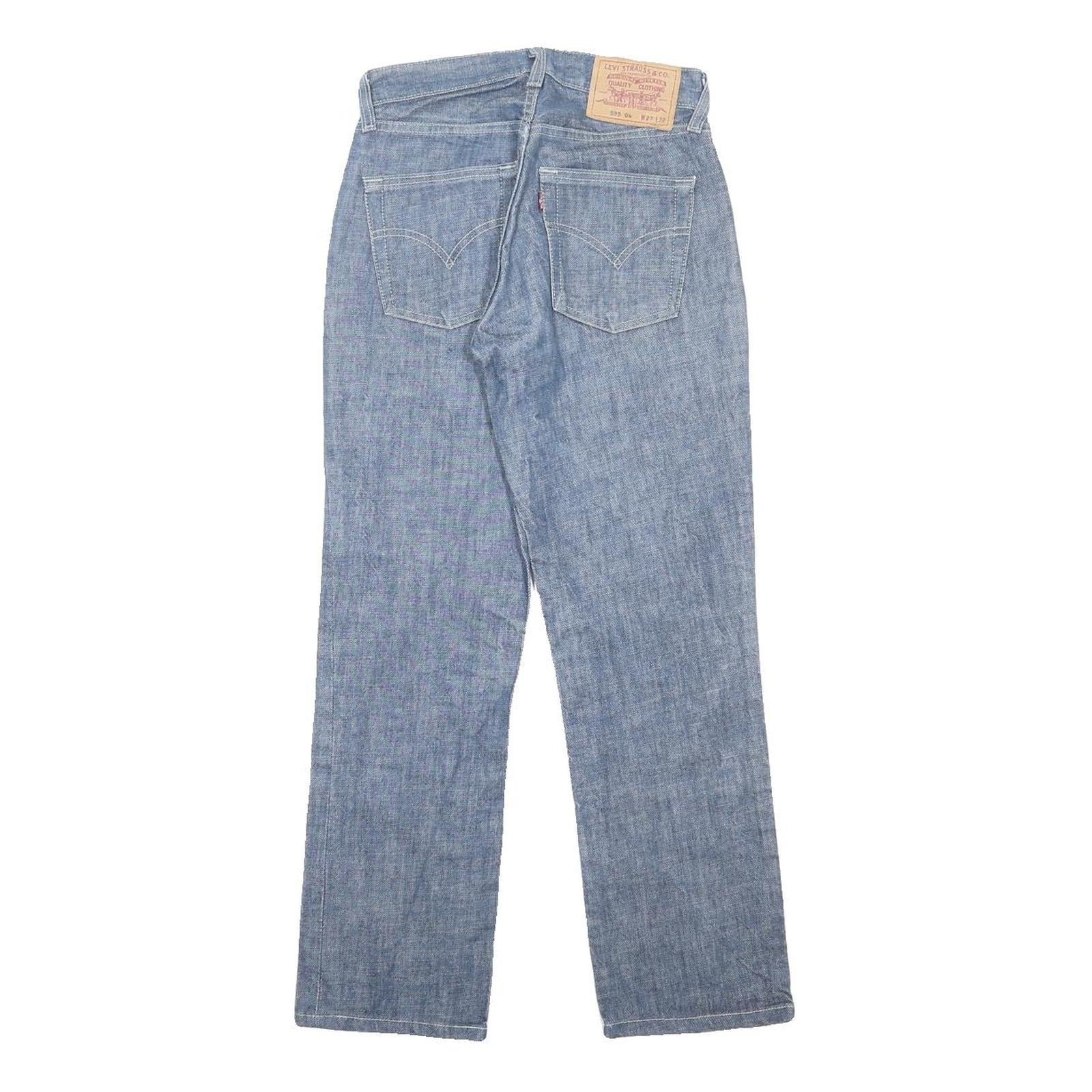 LEVI'S 595 04 Womens Jeans Blue Regular Straight Denim Light W27 L26