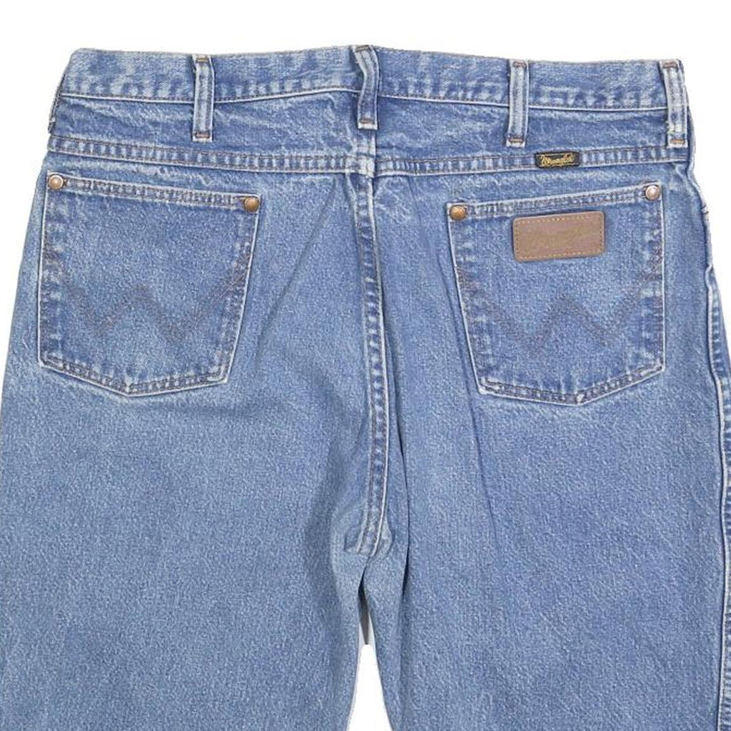 WRANGLER Mens Denim Blue Shorts L W36 Regular Fit Classic Cotton Blend Casual