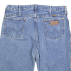 WRANGLER Mens Denim Blue Shorts L W36 Regular Fit Classic Cotton Blend Casual