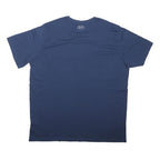UNDER ARMOUR Mens Blue Cotton Blend Graphic T-Shirt 4XL Short Sleeve Crew Neck