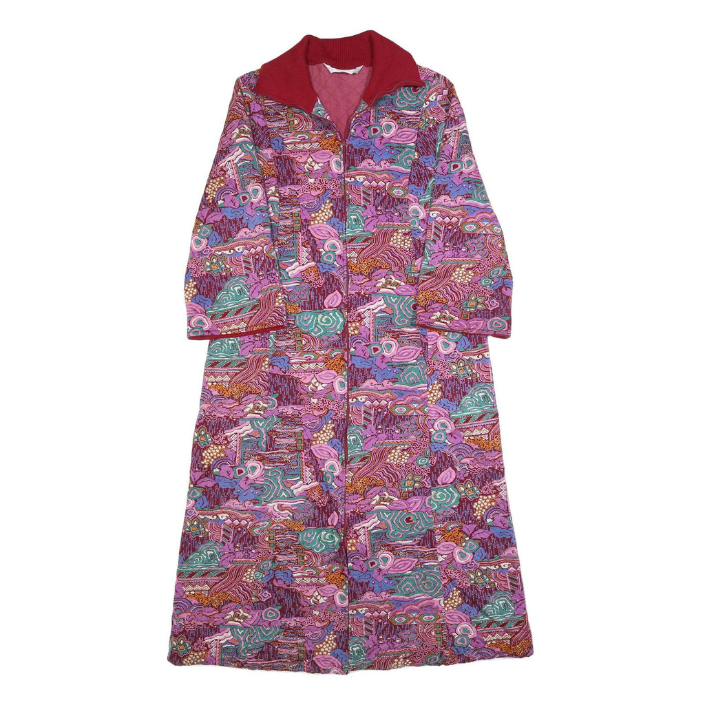 FURSTENBERG Womens Pink & Red Outdoor Tailored Jacket UK 16 Cotton Blend Crazy