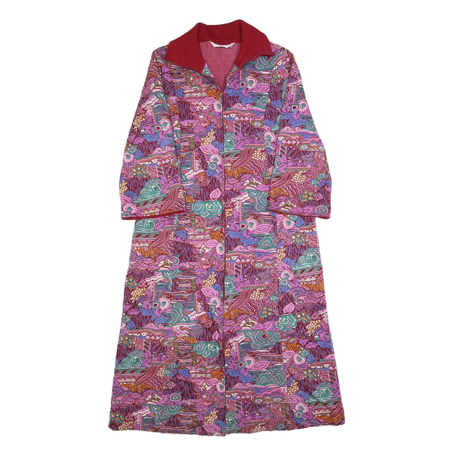 FURSTENBERG Womens Pink & Red Outdoor Tailored Jacket UK 16 Cotton Blend Crazy