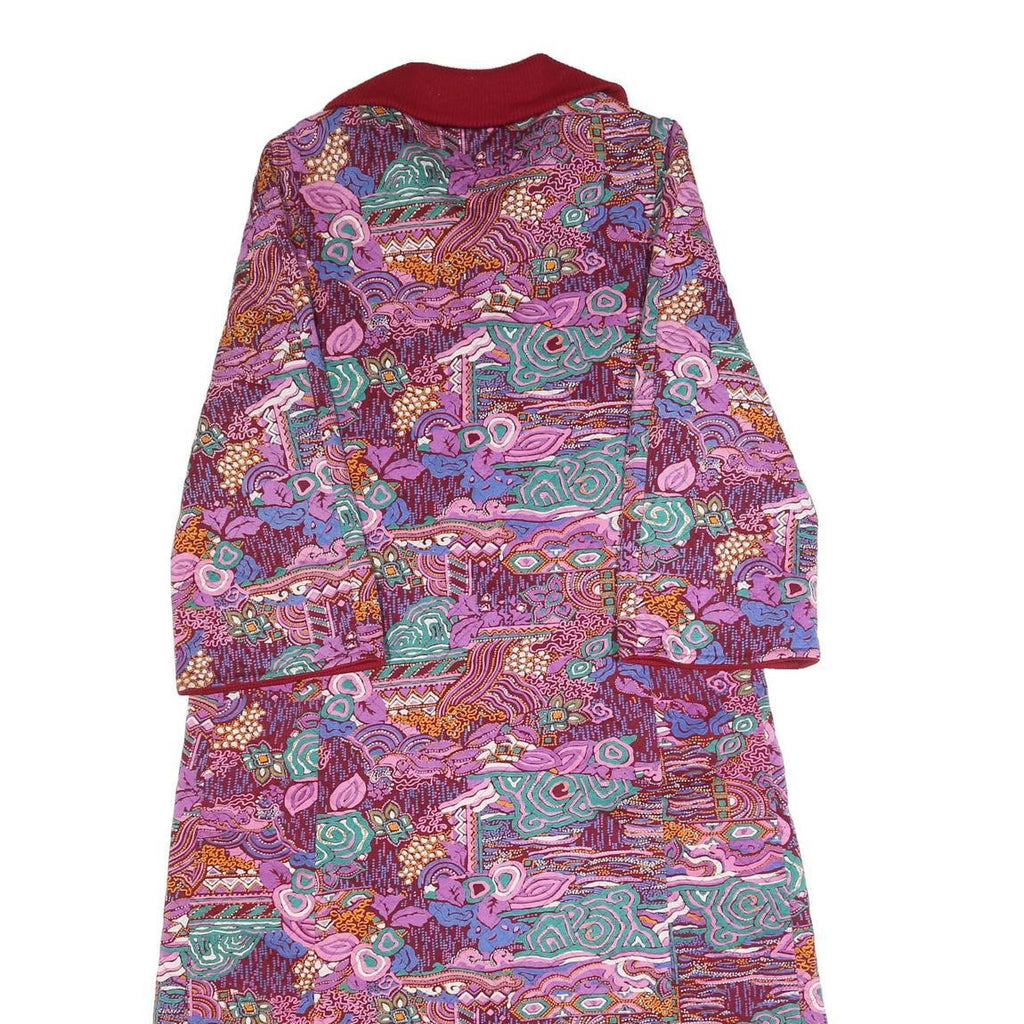 FURSTENBERG Womens Pink & Red Outdoor Tailored Jacket UK 16 Cotton Blend Crazy