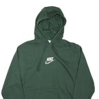 NIKE Mens Green Hoodie S Cotton Blend Pullover Casual Comfort Sweatshirt