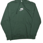 NIKE Mens Green Hoodie S Cotton Blend Pullover Casual Comfort Sweatshirt