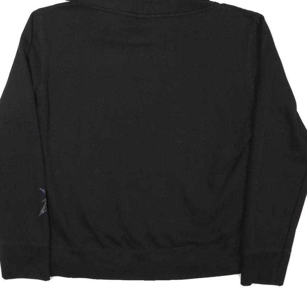 FANSHIRT Womens Black Hoodie L Metallica Logo Cotton Blend Pullover