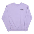 MENNACE Mens Lilac Sweatshirt S Crew Neck Cotton Blend Casual Pullover