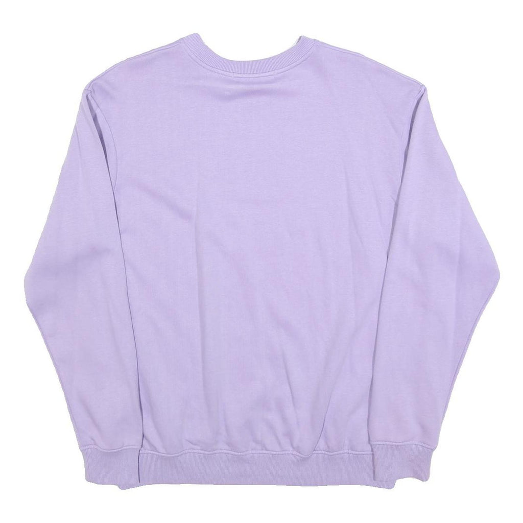 MENNACE Mens Lilac Sweatshirt S Crew Neck Cotton Blend Casual Pullover