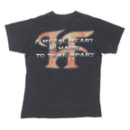 FRUIT OF THE LOOM Mens Black Hammerfall Band T-Shirt M Short Sleeve Crew Neck