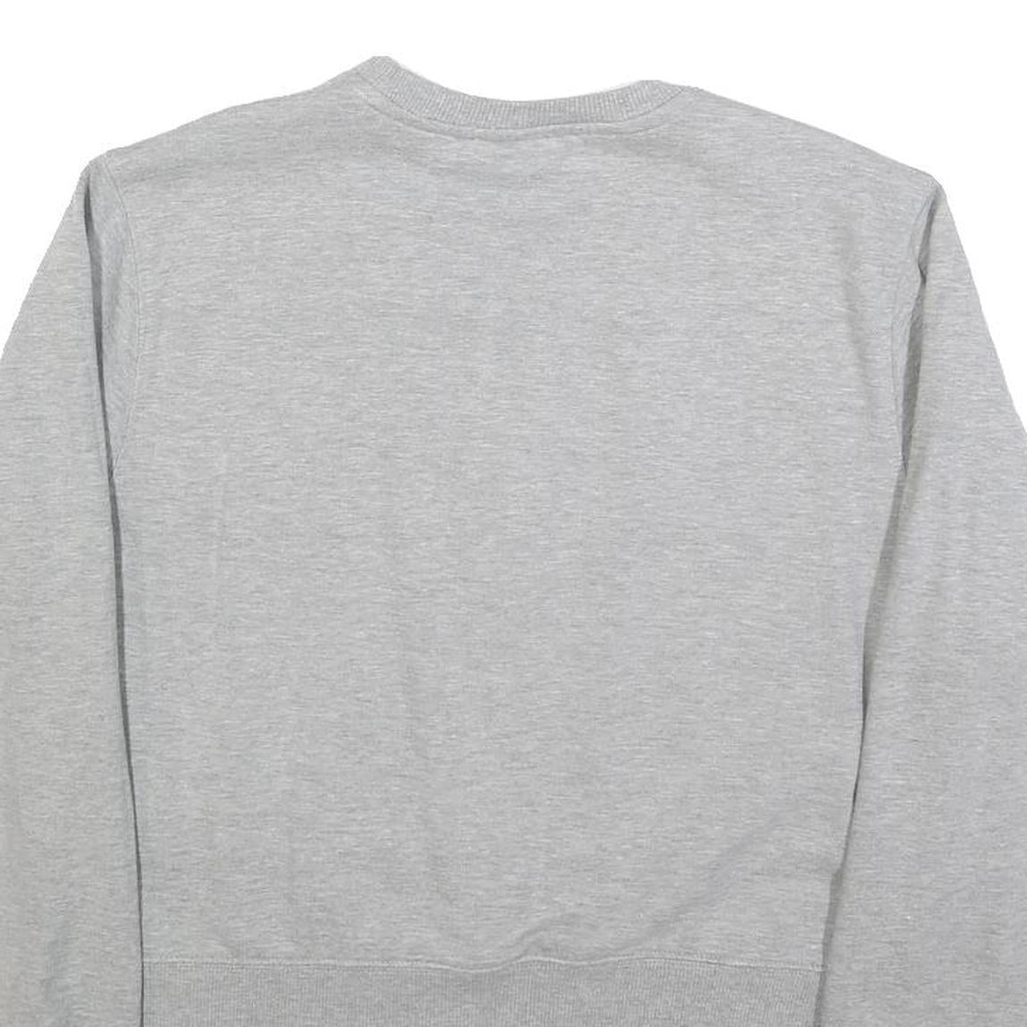 DIESEL Womens Grey Cotton Blend Crew Neck S Zip Up Sweatshirt Casual