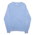 LACOSTE Mens Blue Cotton Crew Neck M Lightweight Pullover Sweatshirt