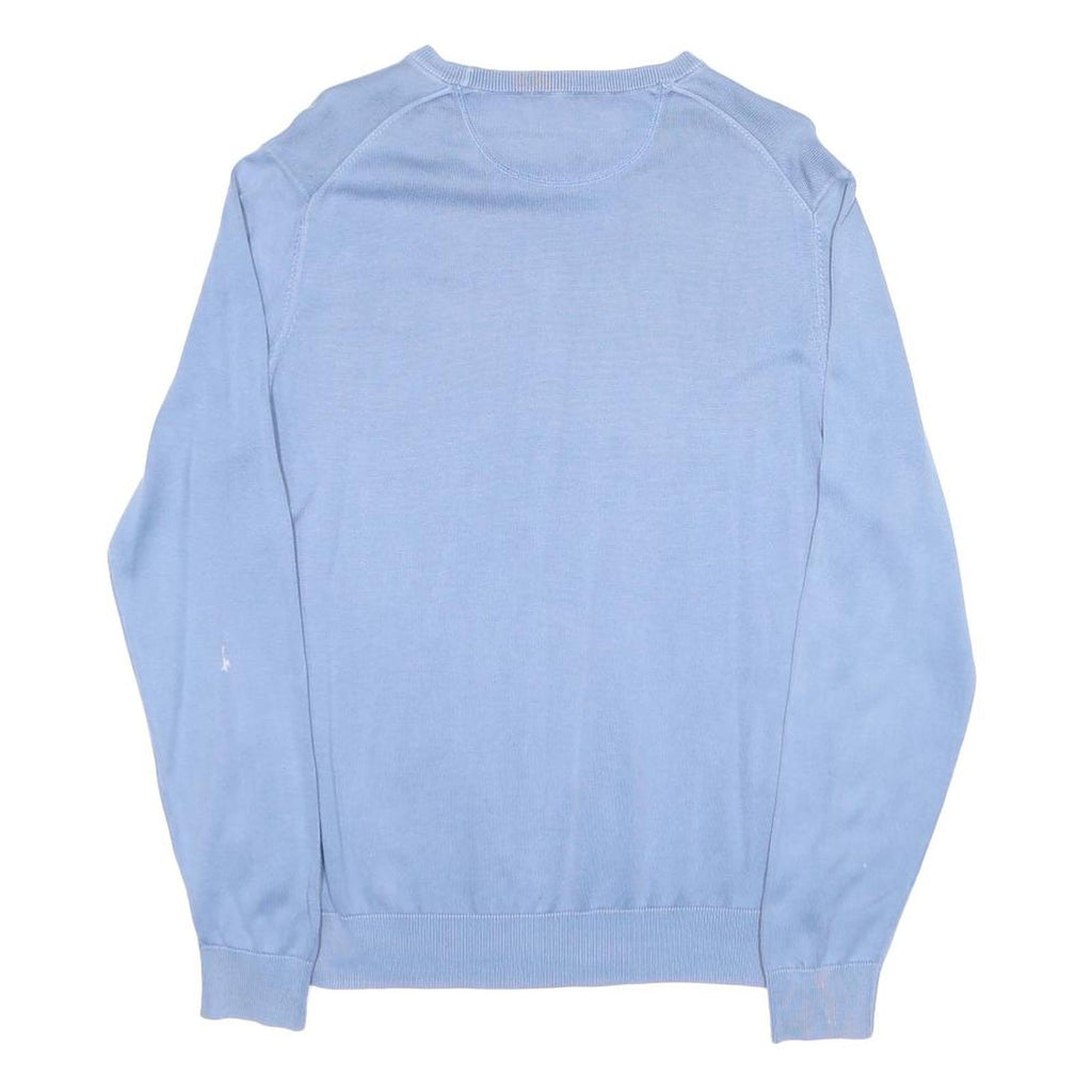 LACOSTE Mens Blue Cotton Crew Neck M Lightweight Pullover Sweatshirt