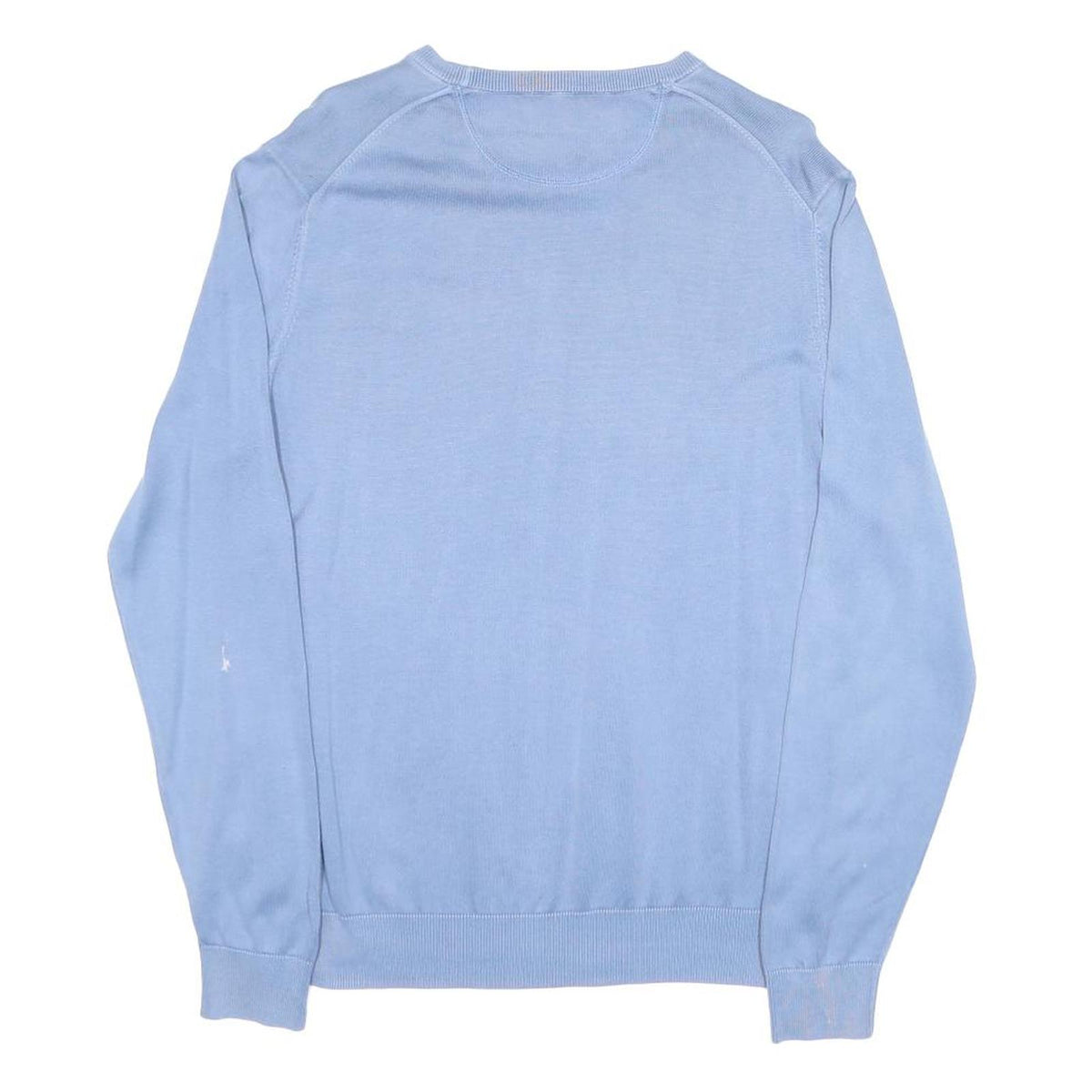 LACOSTE Mens Blue Cotton Crew Neck M Lightweight Pullover Sweatshirt