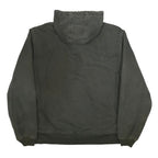CARHARTT Mens Green Cotton Zip Hooded Jacket L Workwear Heavyweight Durable