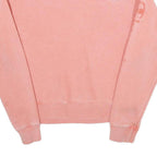 CHAMPION REVERSE WEAVE Womens Pink Cotton Blend Crew Neck Sweatshirt S Logo
