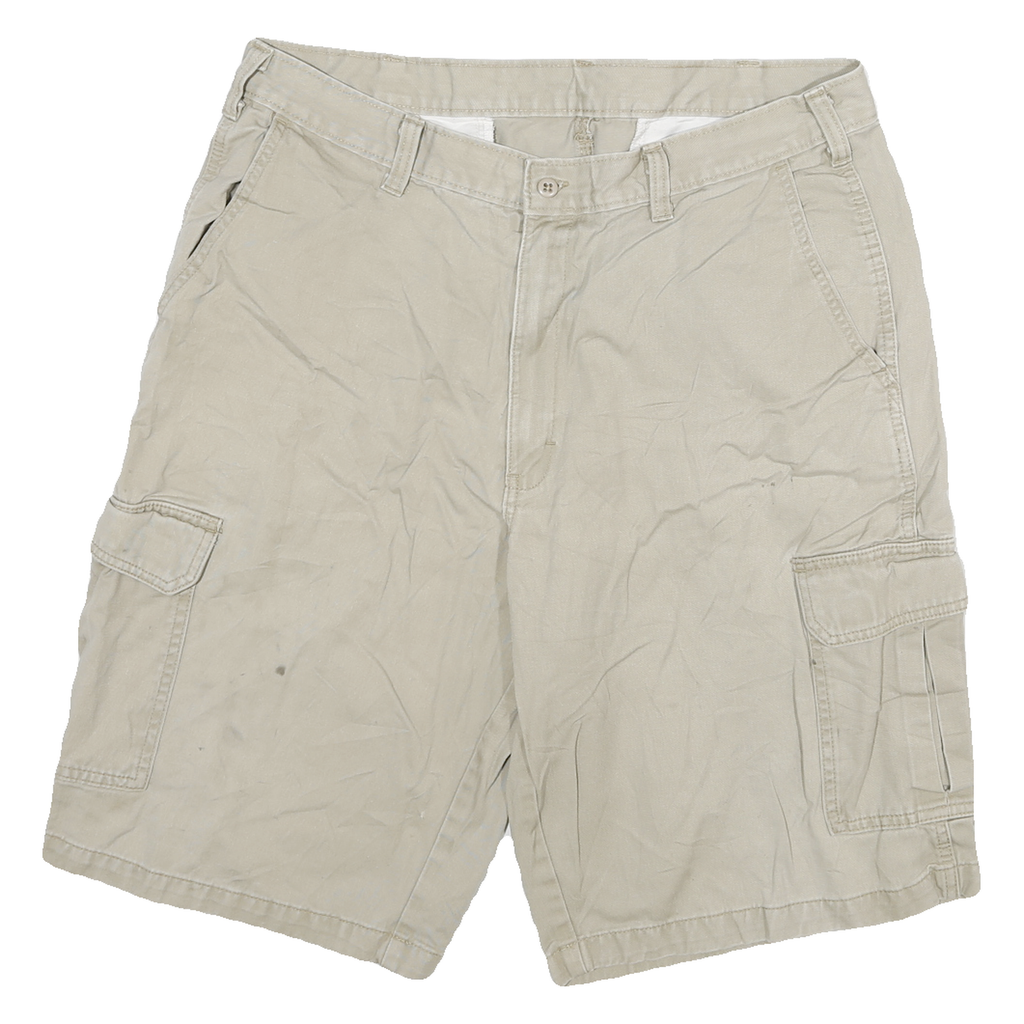 DICKIES Mens Shorts Beige Cargo XL W34 Practical Cotton Blend Workwear