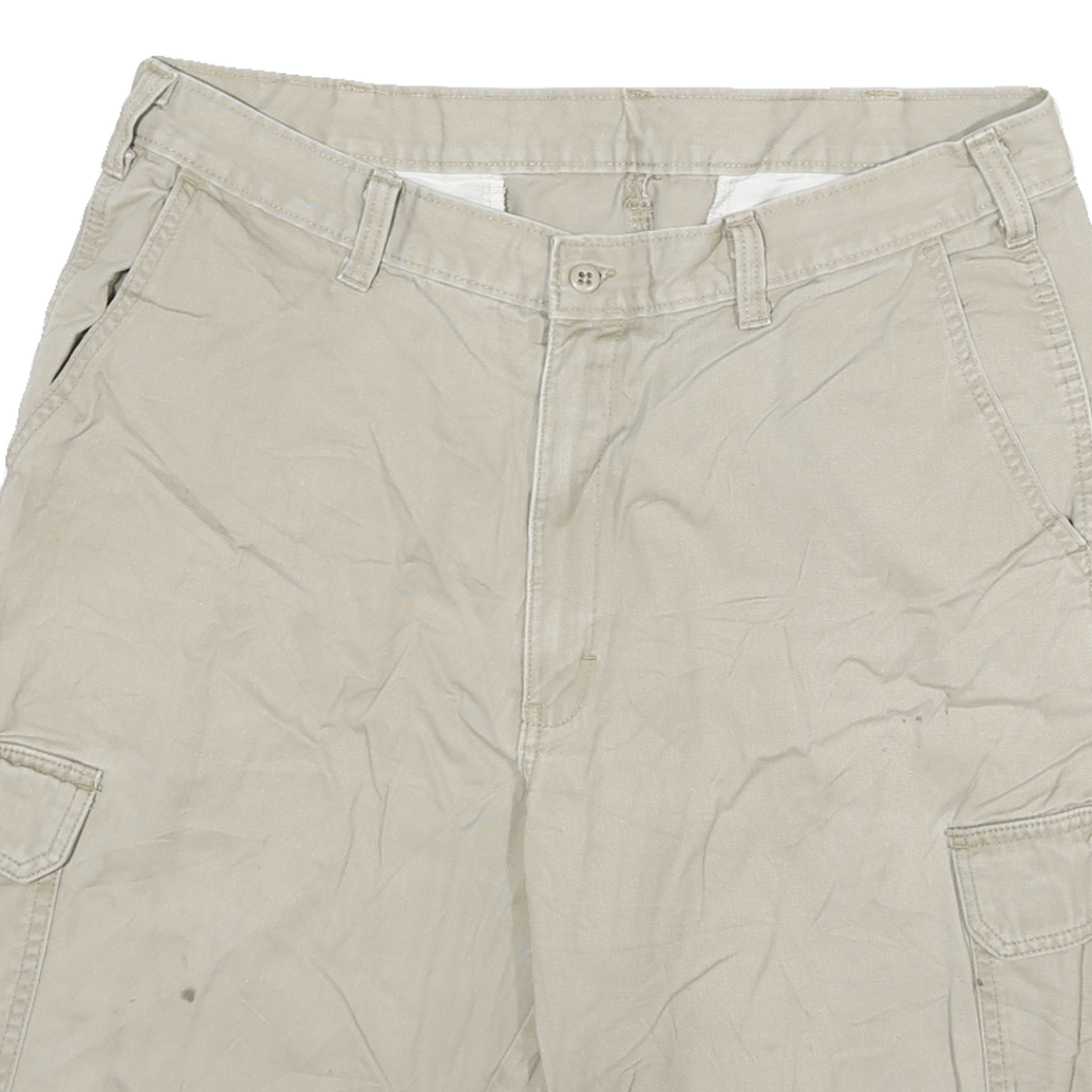 DICKIES Mens Shorts Beige Cargo XL W34 Practical Cotton Blend Workwear