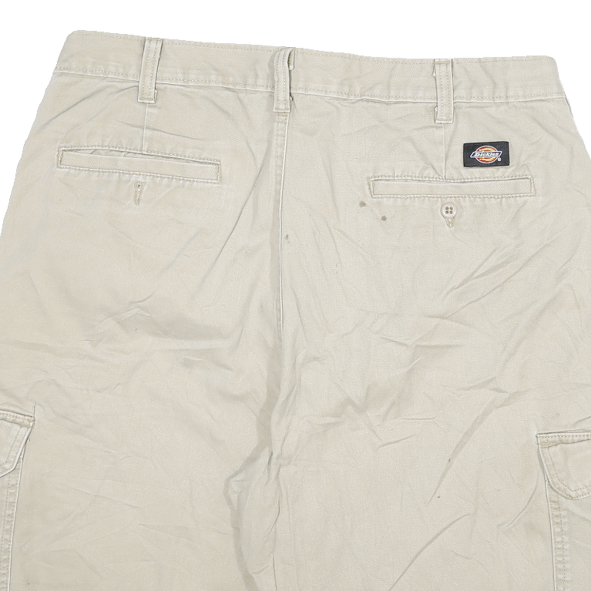 DICKIES Mens Shorts Beige Cargo XL W34 Practical Cotton Blend Workwear