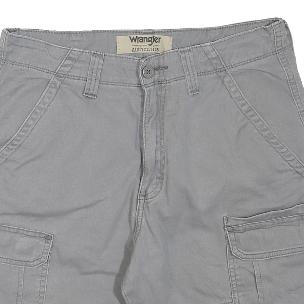 WRANGLER Mens Shorts Grey Cargo M W32 Casual Cotton Blend Pockets