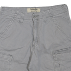 WRANGLER Mens Shorts Grey Cargo M W32 Casual Cotton Blend Pockets