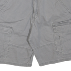 WRANGLER Mens Shorts Grey Cargo M W32 Casual Cotton Blend Pockets