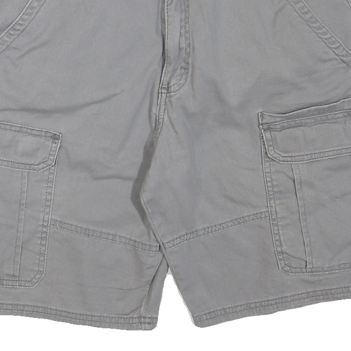WRANGLER Mens Shorts Grey Cargo M W32 Casual Cotton Blend Pockets