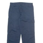 DICKIES Cargo Womens Trousers Blue Regular Straight W32 L30