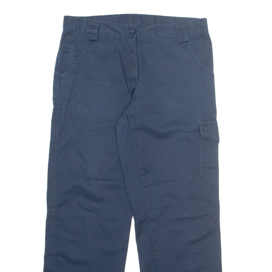 DICKIES Cargo Womens Trousers Blue Regular Straight W32 L30