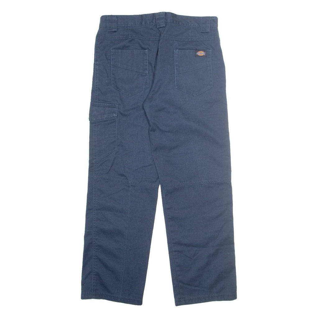 DICKIES Cargo Womens Trousers Blue Regular Straight W32 L30