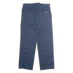 DICKIES Cargo Womens Trousers Blue Regular Straight W32 L30