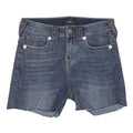 TRUE RELIGION Womens Denim Blue Cut-Off Shorts XS W27 Casual Summer