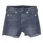 TRUE RELIGION Womens Denim Blue Cut-Off Shorts XS W27 Casual Summer