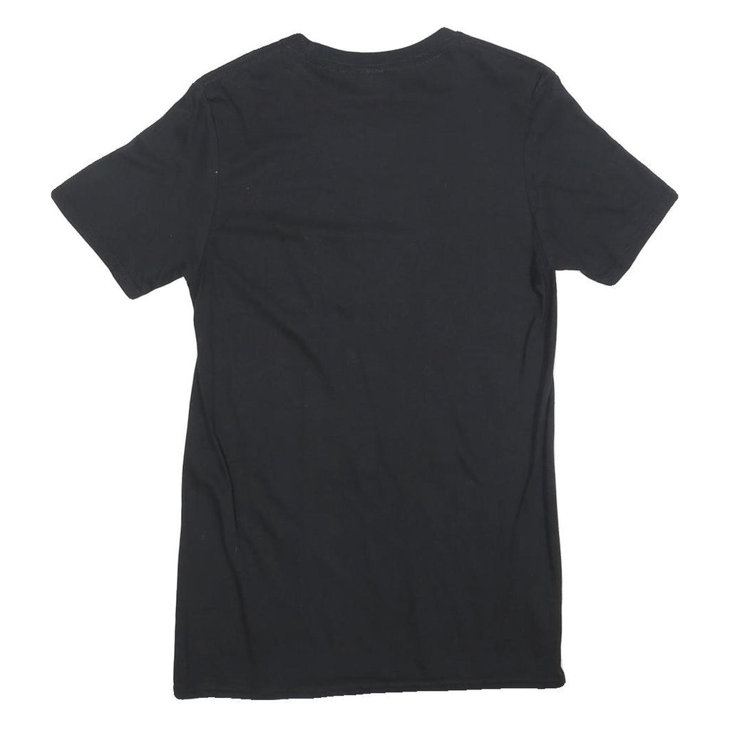 GILDAN Womens Black Wu-Tang Clan Graphic T-Shirt S Short Sleeve Crew Neck