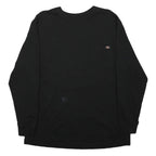 CARHARTT Mens Black Long Sleeve Crew Neck Plain XL Cotton Workwear T-Shirt