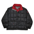 TOMMY HILFIGER Mens Black Nylon Puffer Jacket L Quilted Zip Closure Casual