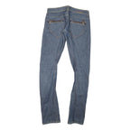 GUESS Womens Slim Blue Denim Slim Fit Jeans W29 L32 Zip Closure Stylish