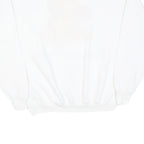 Womens White Cotton Sweatshirt Crew Neck M Lion Cub Graphic 1997 Vintage