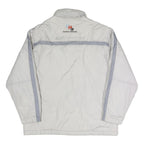 REEBOK Mens White & Grey Sempachersee Track Jacket L Polyester Blend Zip