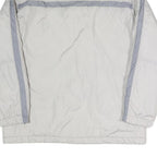 REEBOK Mens White & Grey Sempachersee Track Jacket L Polyester Blend Zip
