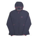 JACK WOLFSKIN Womens Blue & Pink Hooded Zip Jacket M Woven Outdoor Active