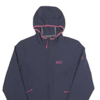 JACK WOLFSKIN Womens Blue & Pink Hooded Zip Jacket M Woven Outdoor Active
