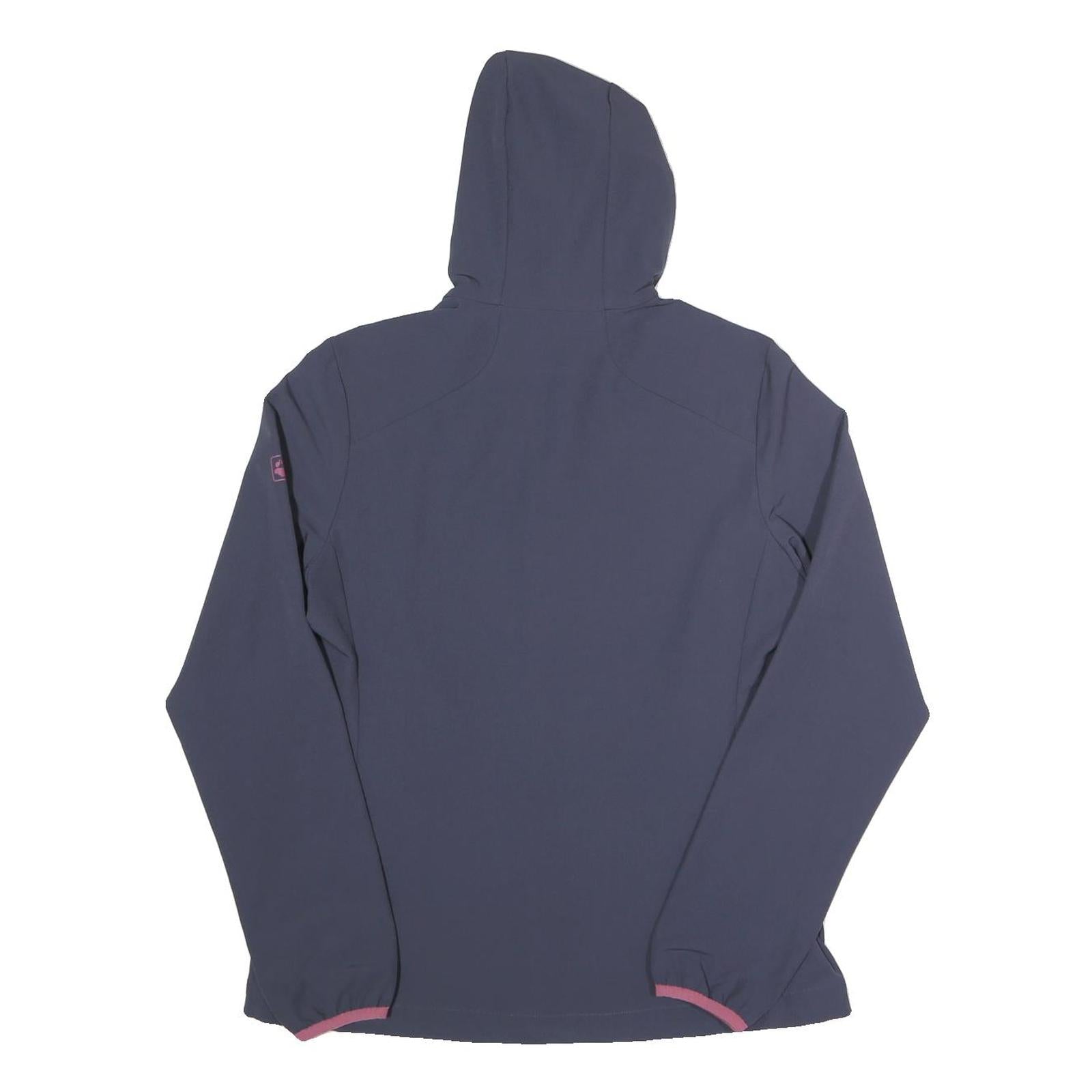 JACK WOLFSKIN Womens Blue & Pink Hooded Zip Jacket M Woven Outdoor Active