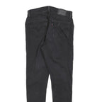 LEVI'S Womens Slim Black Denim Slim Jeans W28 L30 Zip Cotton Blend