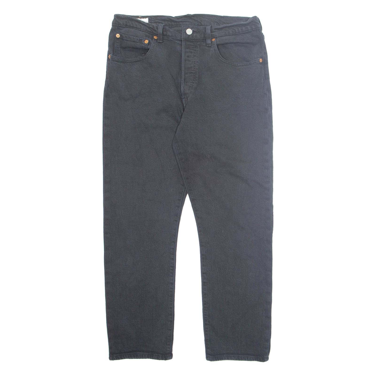 LEVI'S 501 BIG E Jeans Mens Black Regular Straight W30 L26