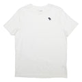 ABERCROMBIE & FITCH Boys White Graphic T-Shirt 15-16Y Short Sleeve Crew Neck
