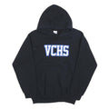 GILDAN Mens Black Hoodie S VCHS Cotton Blend Pullover Casual Hooded Sweatshirt